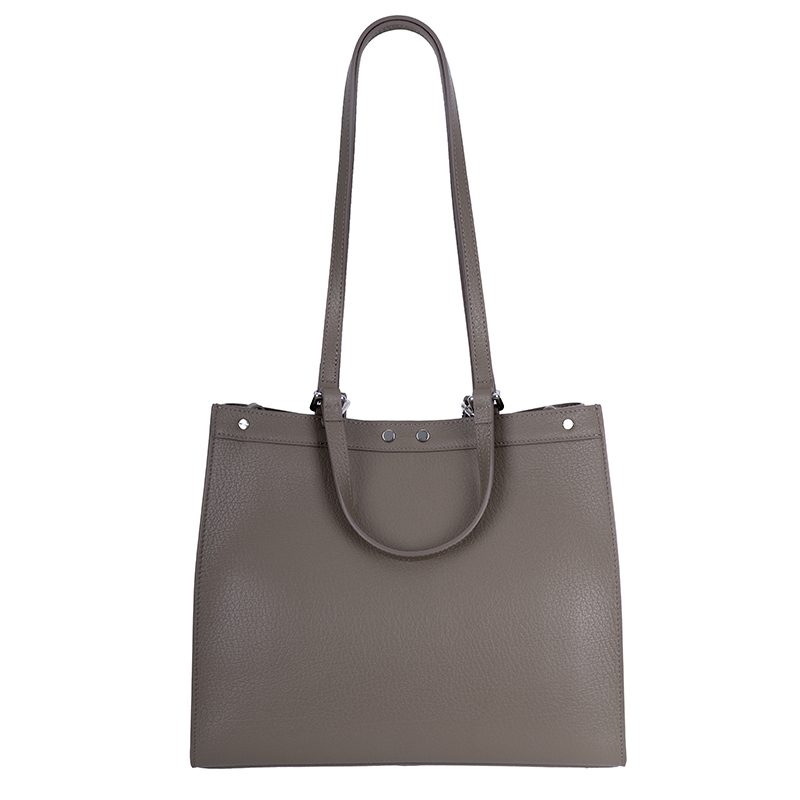 Light Gray Textured Tote Bag