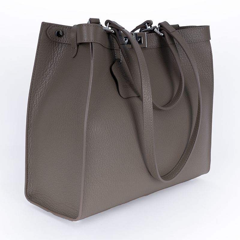 Light Gray Textured Tote Bag