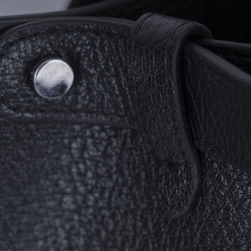 Black Textured Tote Bag