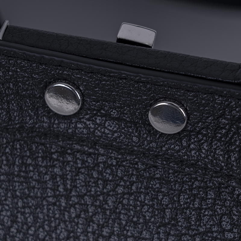Black Textured Tote Bag