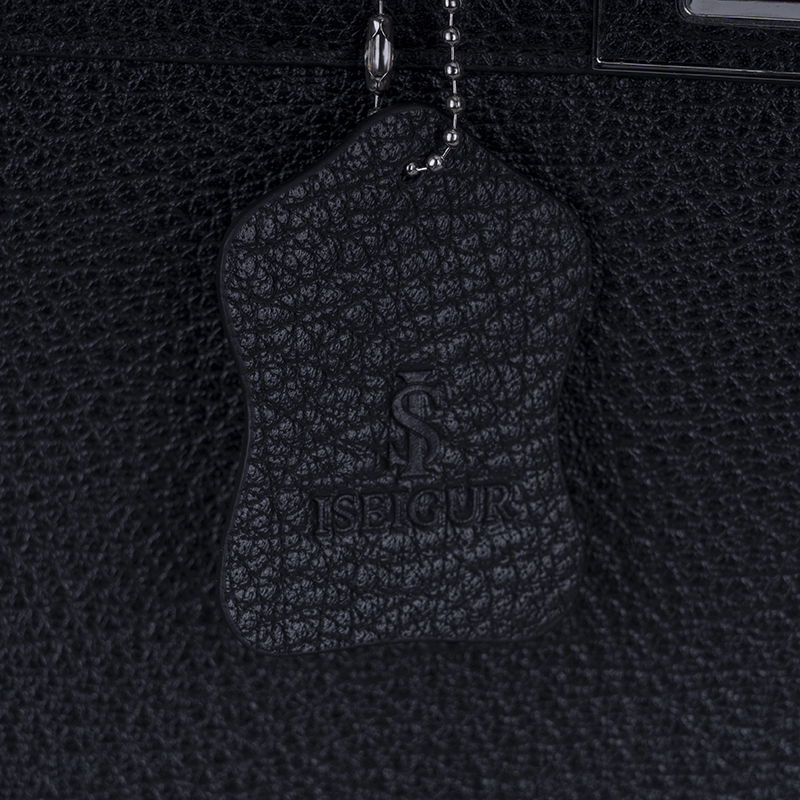 Black Textured Tote Bag