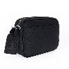 Men's Black Textured Crossbody Bag - view 2