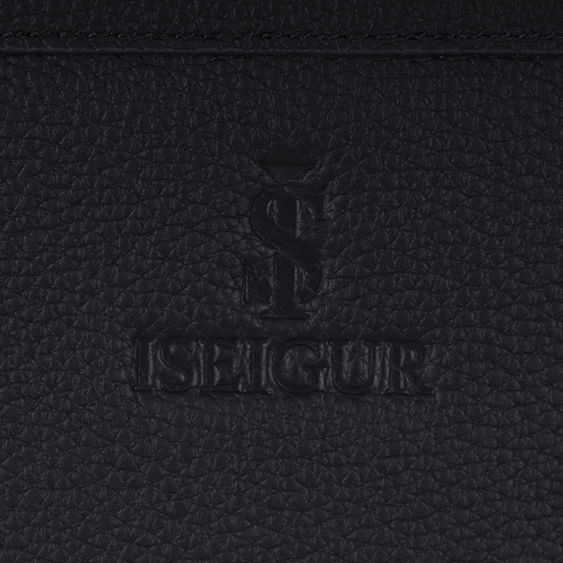Men's Black Textured Crossbody Bag