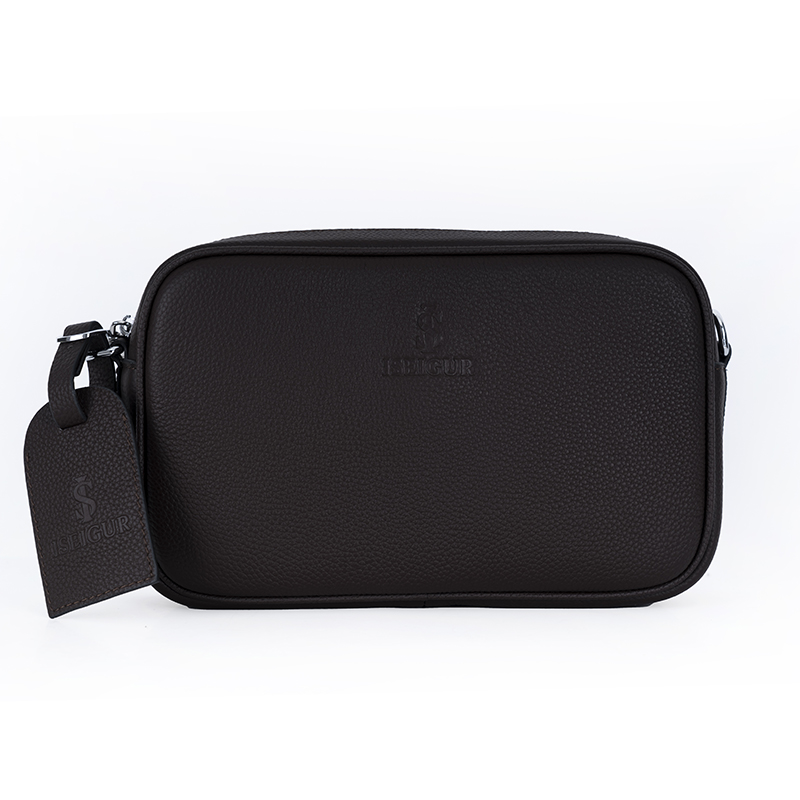 Men's Dark Brown Crossbody Bag