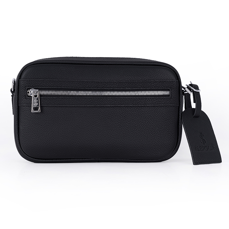 Men's Black Crossbody Bag