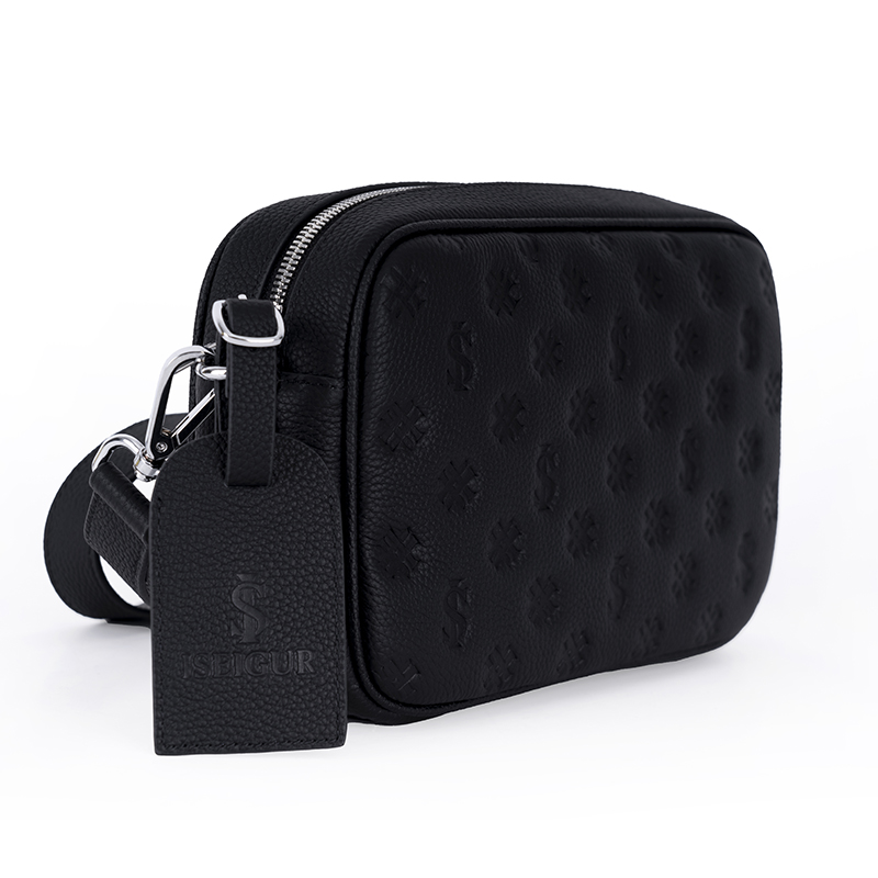 Men's Black Crossbody Bag