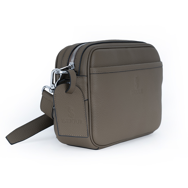 Men's Light Gray Crossbody Bag