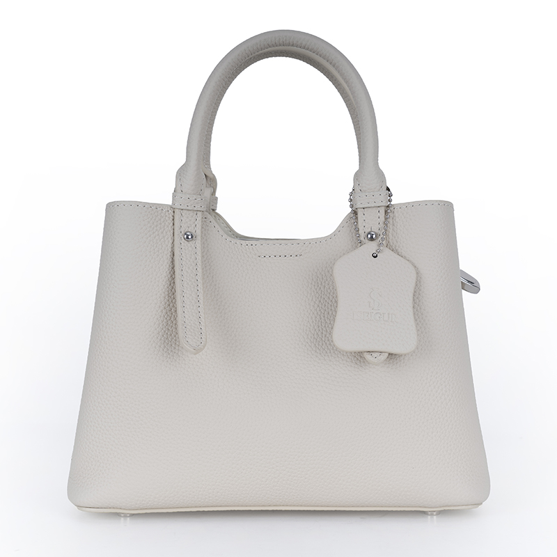 Milk-Fog White Soft-Textured Handbag