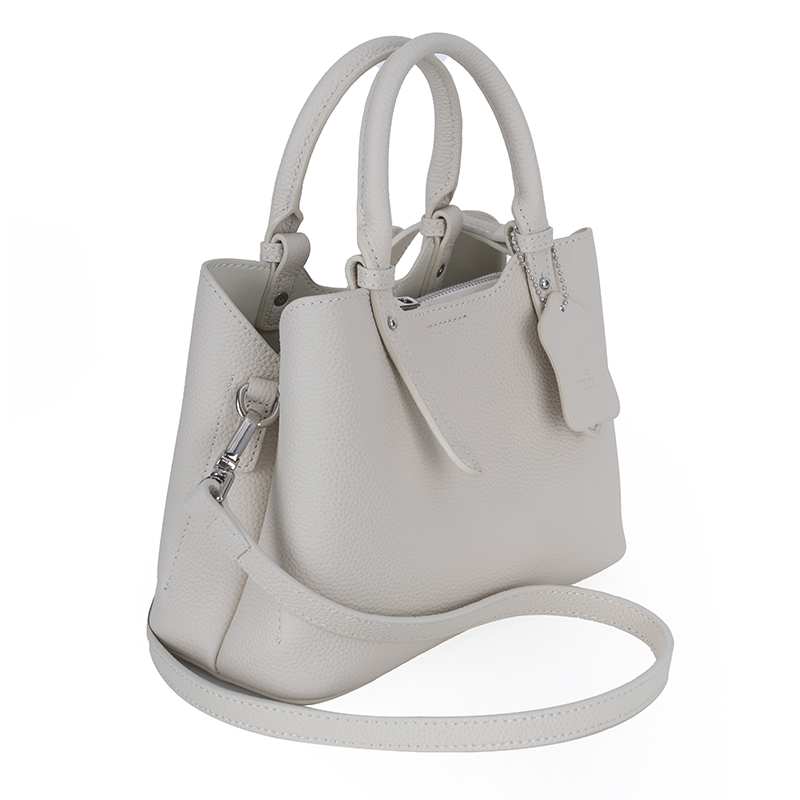 Milk-Fog White Soft-Textured Handbag