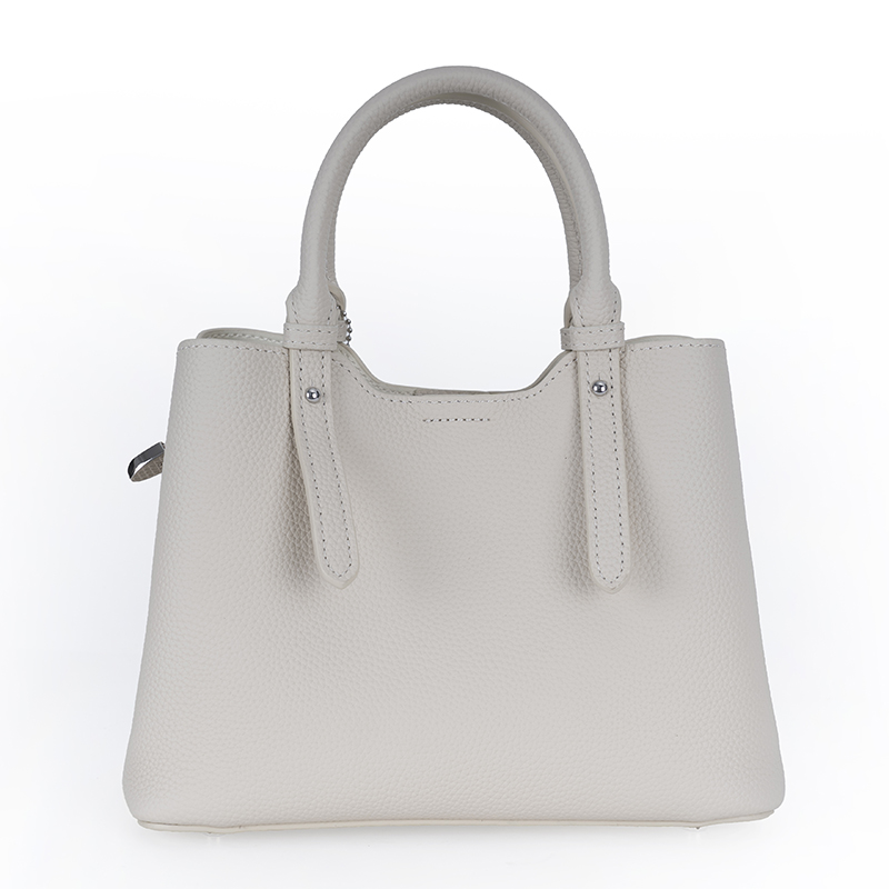 Milk-Fog White Soft-Textured Handbag