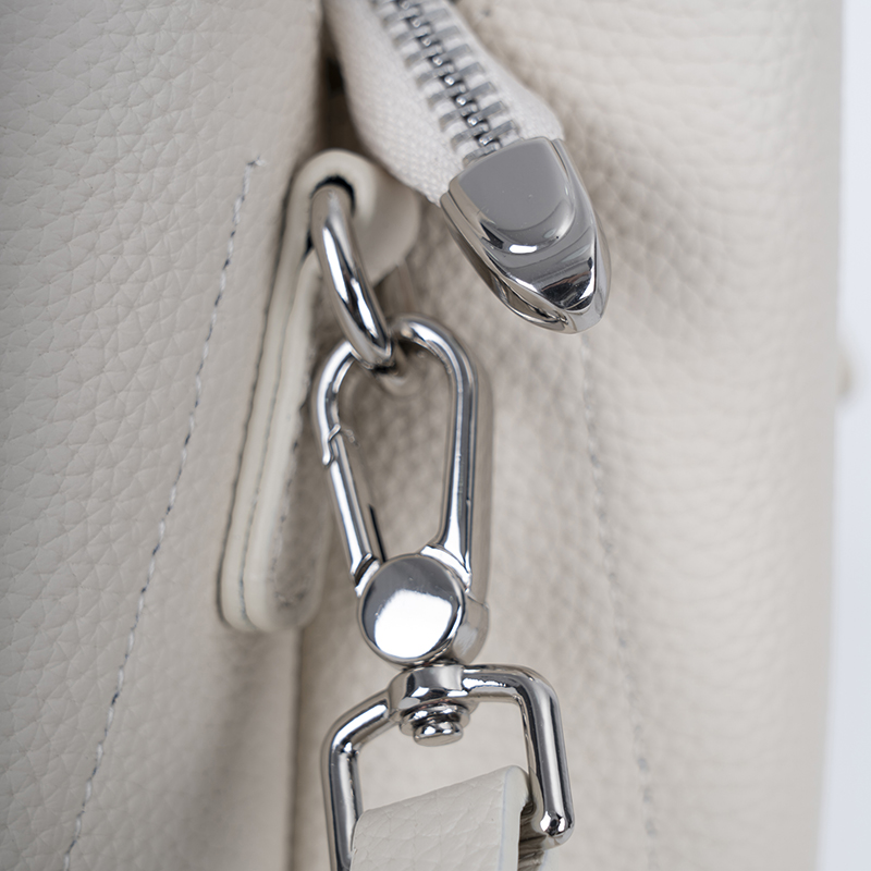 Milk-Fog White Soft-Textured Handbag