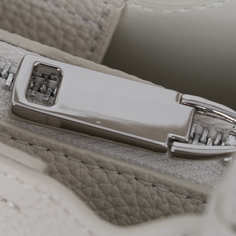 Milk-Fog White Soft-Textured Handbag