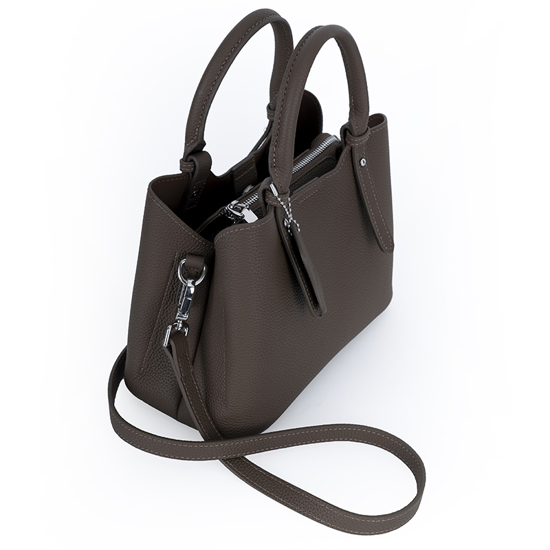 Caramel Brown Soft-Textured Handbag