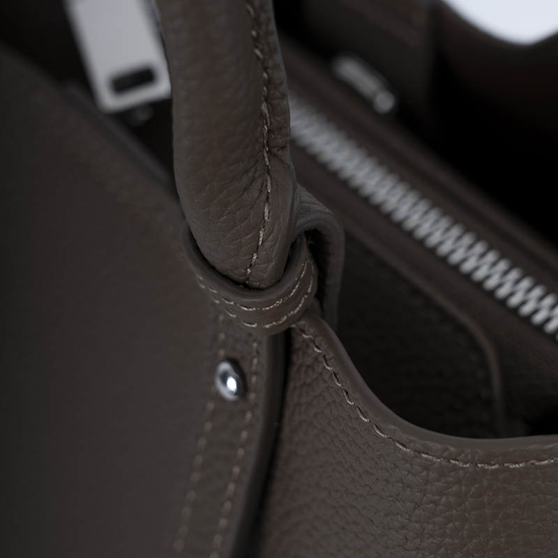 Caramel Brown Soft-Textured Handbag