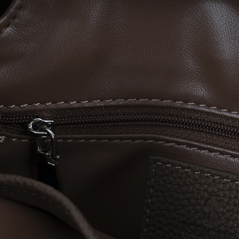 Caramel Brown Soft-Textured Handbag