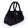 Obsidian Black Lychee-Textured Handbag - view 2