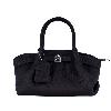 Obsidian Black Lychee-Textured Handbag - view 3