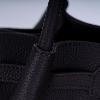 Obsidian Black Lychee-Textured Handbag - view 6
