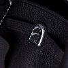 Obsidian Black Lychee-Textured Handbag - view 13