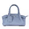 Mist Blue Lychee-Textured Handbag - view 2