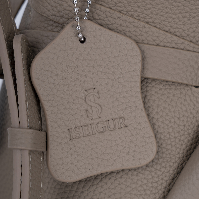 Warm Brown Gentle-Textured Trimmed Handbag