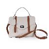 Milk White Brown-Trim Dual-Use Bag - view 11