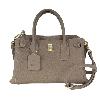 Fog Gray Gold-Buckle Handbag - view 11