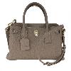 Fog Gray Gold-Buckle Handbag - view 10