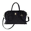 Obsidian Black Gold-Buckle Handbag - view 8