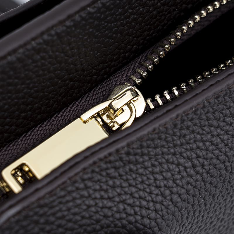 Obsidian Black Gold-Buckle Handbag