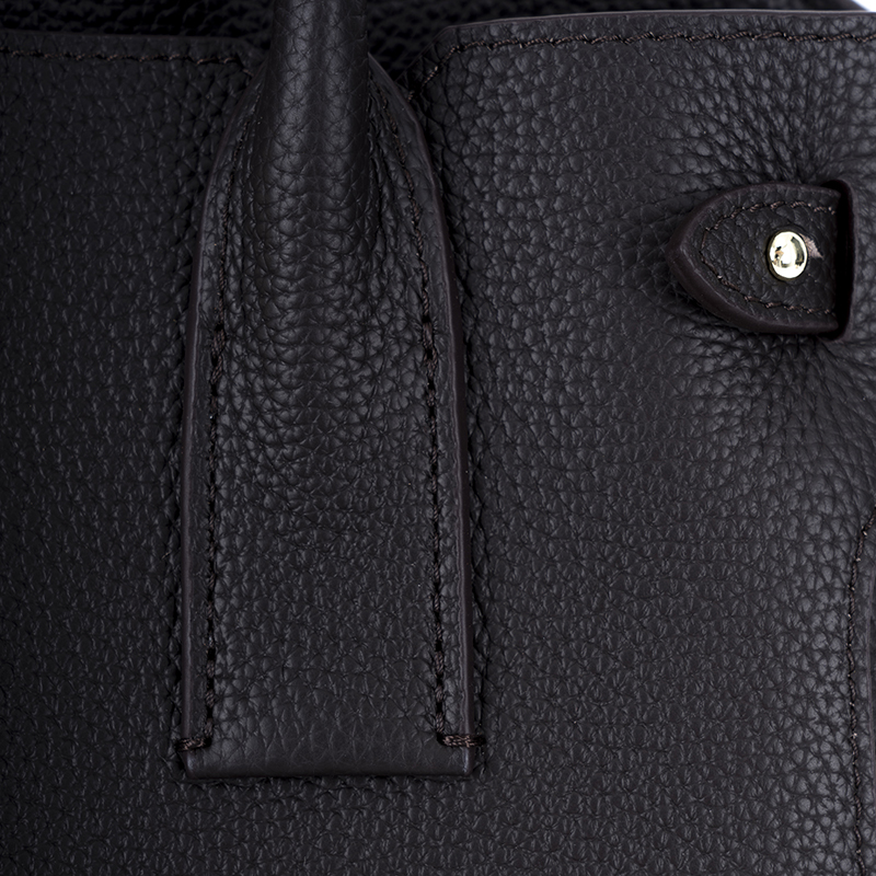 Obsidian Black Gold-Buckle Handbag