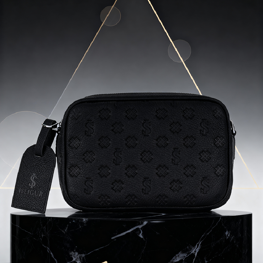 Men's Black Crossbody Bag